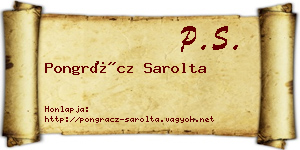 Pongrácz Sarolta névjegykártya